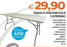 Todis TAVOLO PIEGHEVOLE CATERING offerta