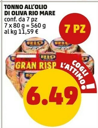 PENNY Tonno all'olio di oliva offerta