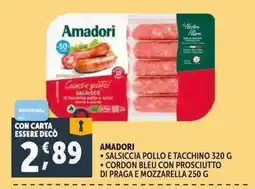 Deco Superstore Amadori Salsiccia Pollo e Tacchino offerta