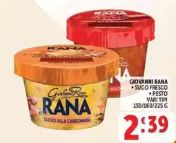 Deco Superstore Giovanni Rana Sugo alla Carbonara offerta