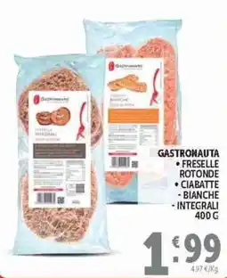 Deco Superstore GASTRONAUTA FRESEILLE ROTONDE CIABATTE - BIANCHE - INTEGRALI offerta
