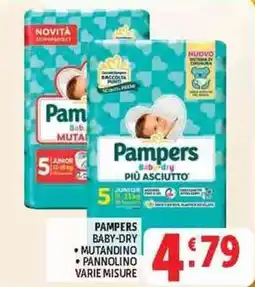 Deco Superstore Pampers Baby-Dry Mutandino offerta