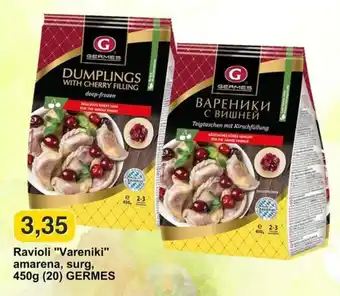 Ravioli "Vareniki" amarena, surg, 450g (20) GERMES