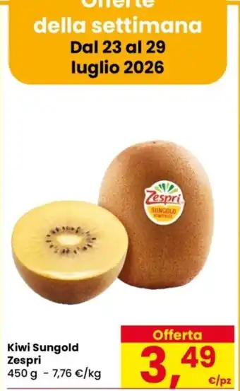 Kiwi Sungold Zespri