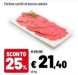 Iper La Grande Fettine sottili di bovino adulto offerta