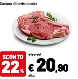 Iper La Grande Costata di bovino adulto offerta