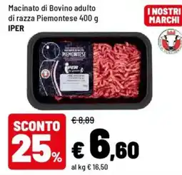 Iper La Grande Macinato di Bovino adulto di razza Piemontese offerta