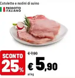 Iper La Grande Cotolette e nodini di suino offerta
