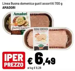 Iper La Grande Linea Buona domenica gusti assortiti AMADORI offerta