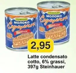 Mix Markt Latte condensato cotto, 6% grassi, 397g Steinhauer offerta