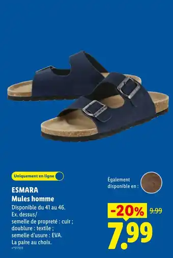 ESMARA Mules homme