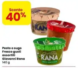 Eurospar Pesto o sugo Fresco Giovanni Rana offerta