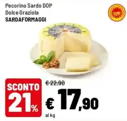 Iper La Grande Pecorino Sardo DOP Dolce Graziola SARDAFORMAGGI offerta