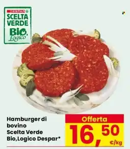Despar Hamburger di bovino Scelta Verde Bio,Logico Despar offerta