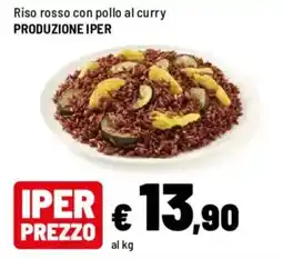Iper La Grande Riso rosso con pollo al curry PRODUZIONE IPER offerta