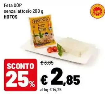 Iper La Grande Feta DOP senza lattosio HOTOS offerta