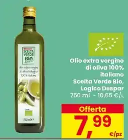 Despar Olio extra vergine di oliva Scelta Verde Bio offerta