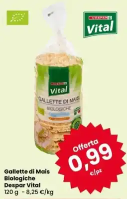 Eurospar Gallette di Mais Biologiche Despar Vital offerta