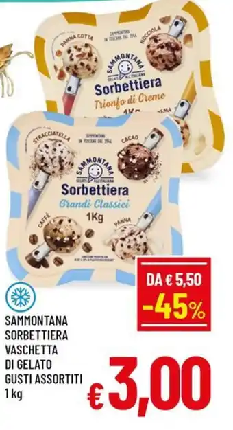 Famila Market Sammontana Sorbettiera Vaschetta di Gelato Gusti Assortiti offerta