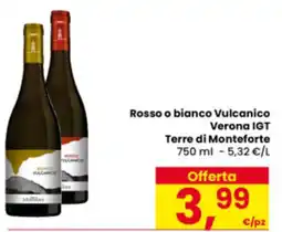 Eurospar Rosso o bianco Vulcanico Terre di Monteforte offerta