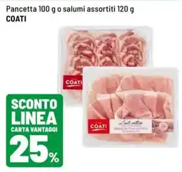 Iper La Grande Pancetta o salumi COATI offerta