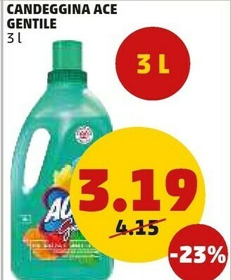 PENNY Gentile candeggina ace offerta