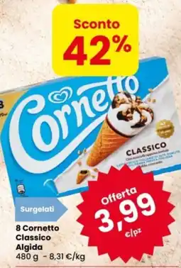 Eurospar Cornetto Classico Algida offerta