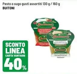 Iper La Grande Pesto o sugo BUITONI offerta