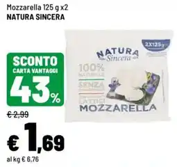 Iper La Grande Mozzarella Natura Sincera offerta