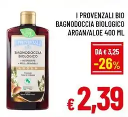 Famila Market I PROVENZALI BIO BAGNODOCCIA BIOLOGICO ARGAN/ALOE offerta