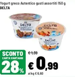 Iper La Grande Yogurt greco Autentico DELTA offerta