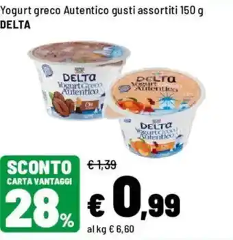 Iper La Grande Yogurt greco Autentico DELTA offerta
