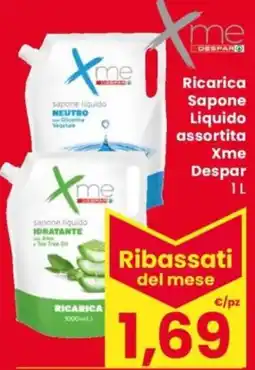 Despar Ricarica Sapone Liquido Xme offerta