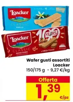 Despar Wafer gusti assortiti Loacker offerta