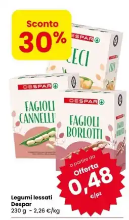 Eurospar Legumi lessati Despar offerta
