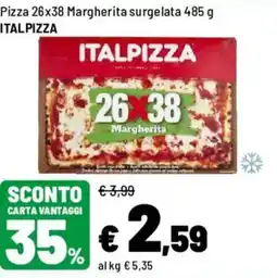 Iper La Grande Pizza 26x38 Margherita ITALPIZZA offerta
