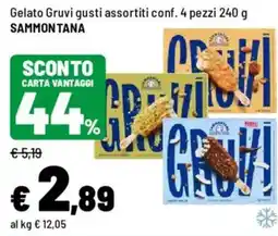 Iper La Grande Gelato Gruvi gusti assortiti offerta