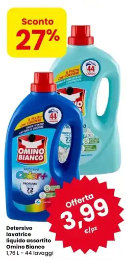 Despar Detersivo lavatrice liquido assortito Omino Bianco offerta