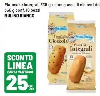 Plumcake integrali o con gocce di cioccolato Mulino Bianco