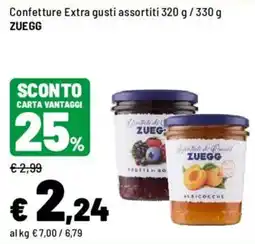 Iper La Grande Confettura Extra gusti assortiti ZUEGG offerta