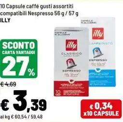 Iper La Grande Capsule caffé gusti assortiti ILLY offerta