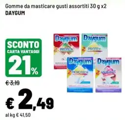 Iper La Grande Gomme da masticare gusti assortiti DAYGUM offerta