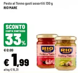 Iper La Grande Pesto al Tonno RIO mare offerta