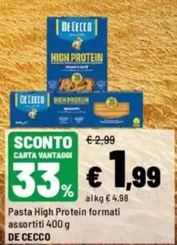 Iper La Grande Pasta High Protein formati assortiti offerta