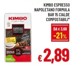 Famila Market KIMBO ESPRESSO NAPOLETANO FORMULA BAR offerta