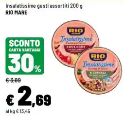 Iper La Grande Insalatissime gusti assortiti RIO MARE offerta