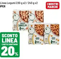 Iper La Grande Linea Legumi IPER offerta