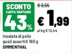 Iper La Grande Insalata di pollo gusti assortiti SIMMENTHAL offerta