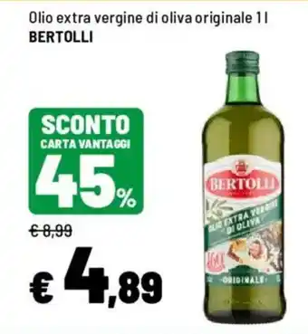 Iper La Grande Olio extra vergine di oliva originale BERTOLLI offerta