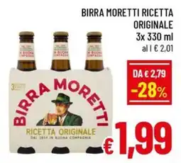 Famila Market Birra Moretti Ricetta Originale offerta